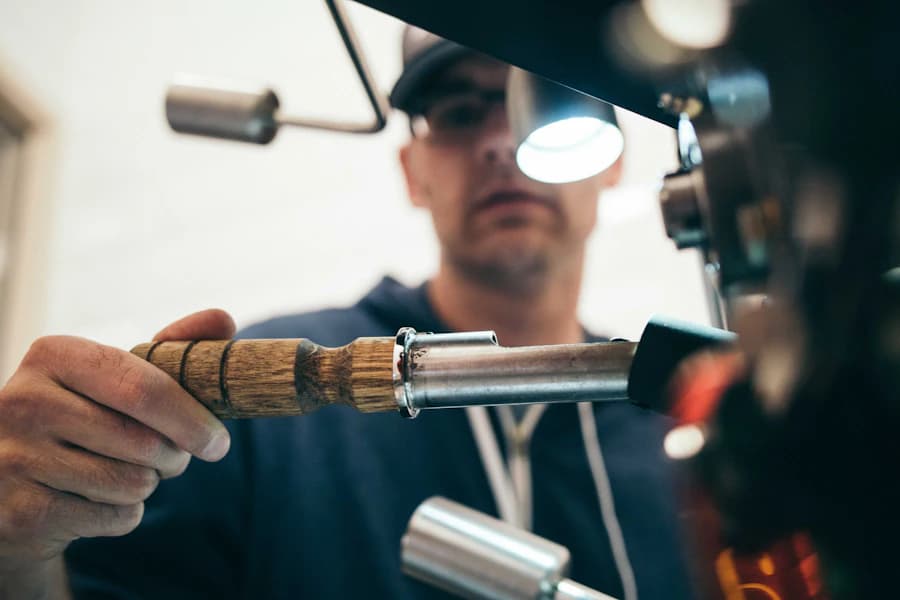 A maker focused on their craft