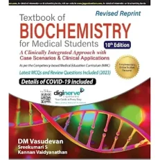 Textbook Of Biochemistry For Medical Students By Dm Vasudevan - 10th Edition - 2023