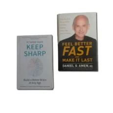 Feel Better Fast And Make It Last By Daniel G + Keep Sharp By Dr Sanjay Gupta - Set of 2 Books