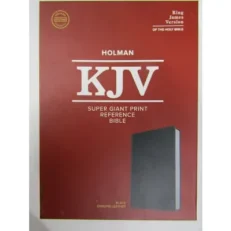 Holman Kjv Super Giant Print Reference Bible -leather Black