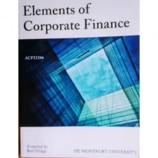 Elements Of Corporate Finance By Bob Illidge -2013 -Paperback