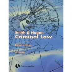 Smith And Hogan's Criminal Law. 8th Edition. Paperback