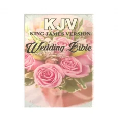 Kjv White Wedding Bible: Leather Cover - white
