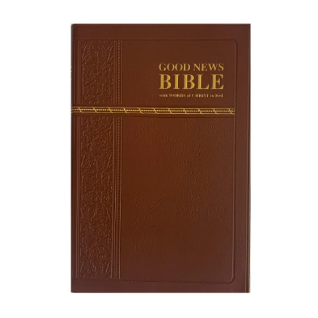 Goodnews Leather Bible- Brown Colour